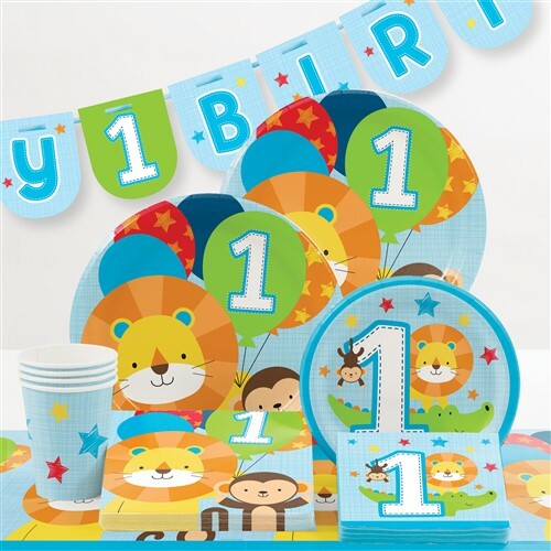 One is Fun Boy Plastic Banquet Tablecloth 54" x 102" 1st First Birthday Party gallery