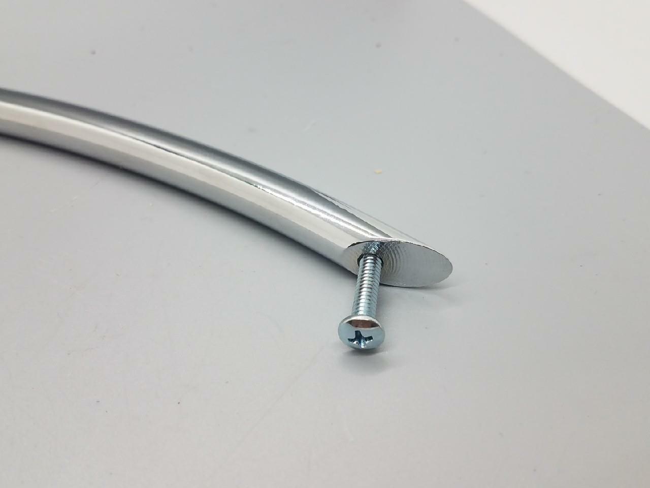 Long Arch Pull 14" Long, 12-3/4" Mount, Polished Chrome w/ Mounting Hardware gallery