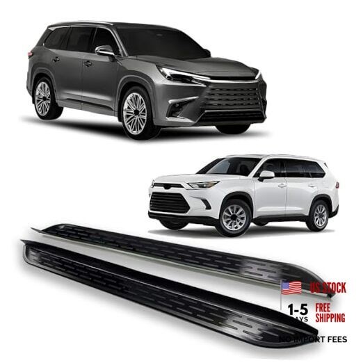 2Pcs Door Fixed Running Board Side Step Compatible with Toyota Grand