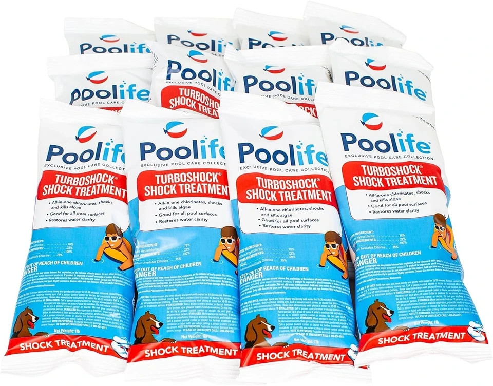 Poolife TurboShock Pool Shock 1 lb (12 Pack) – 75% Available Chlorine gallery