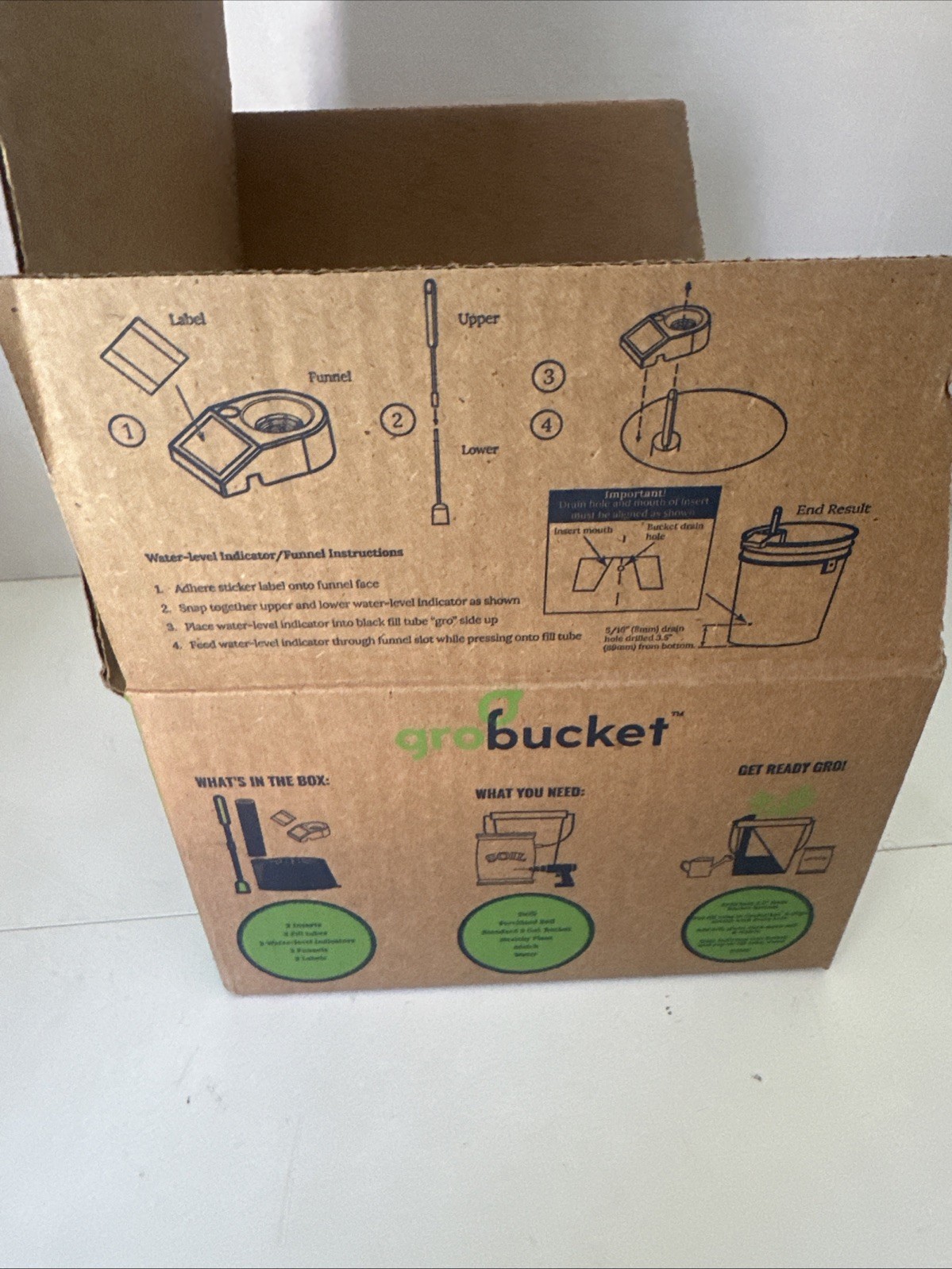 Grobucket Self Watering Kit For 5 Gallon Buckets Portable Gardening Solution gallery