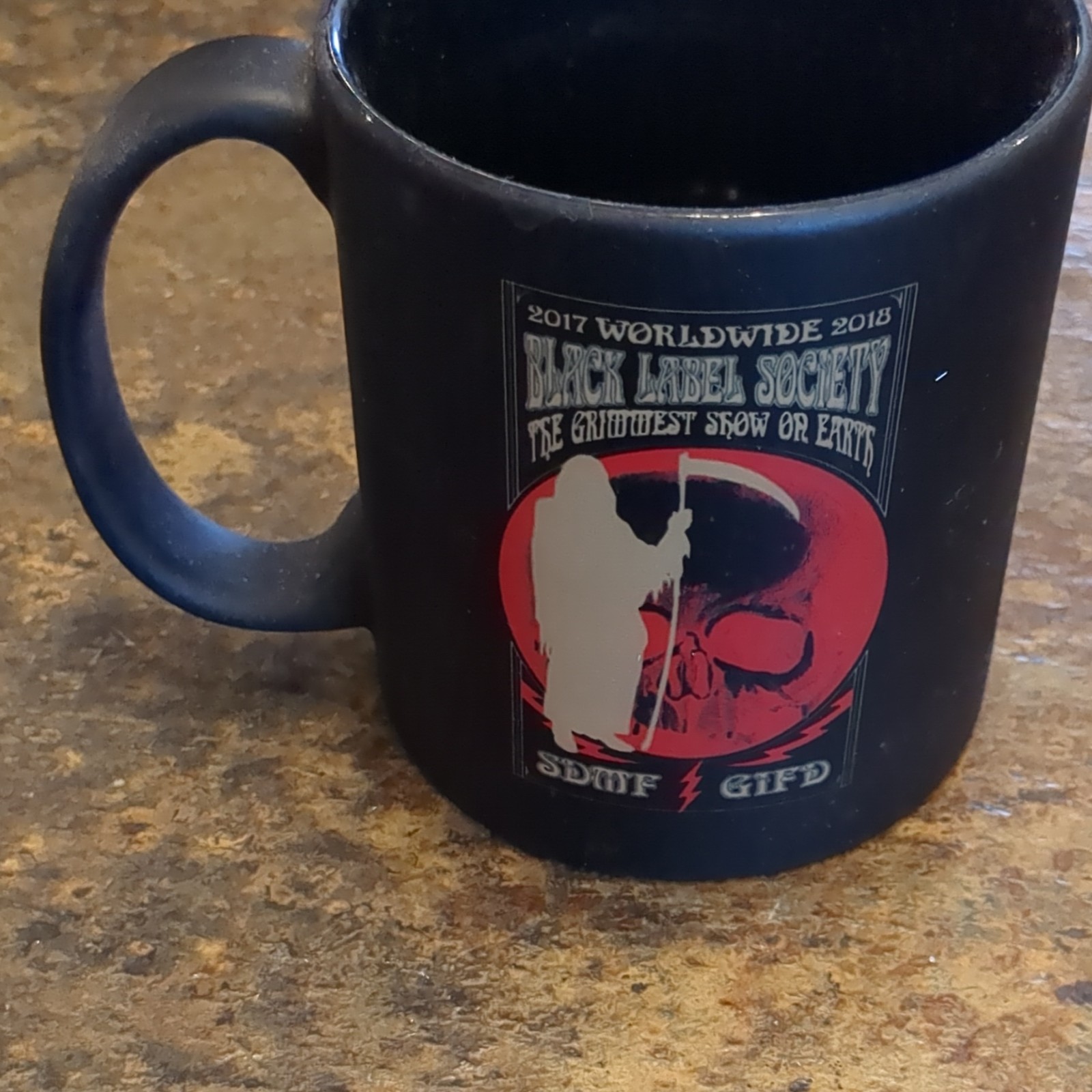 Black Label Society 2017-2018 Worldwide Tour 11 oz Black Ceramic Mug. gallery