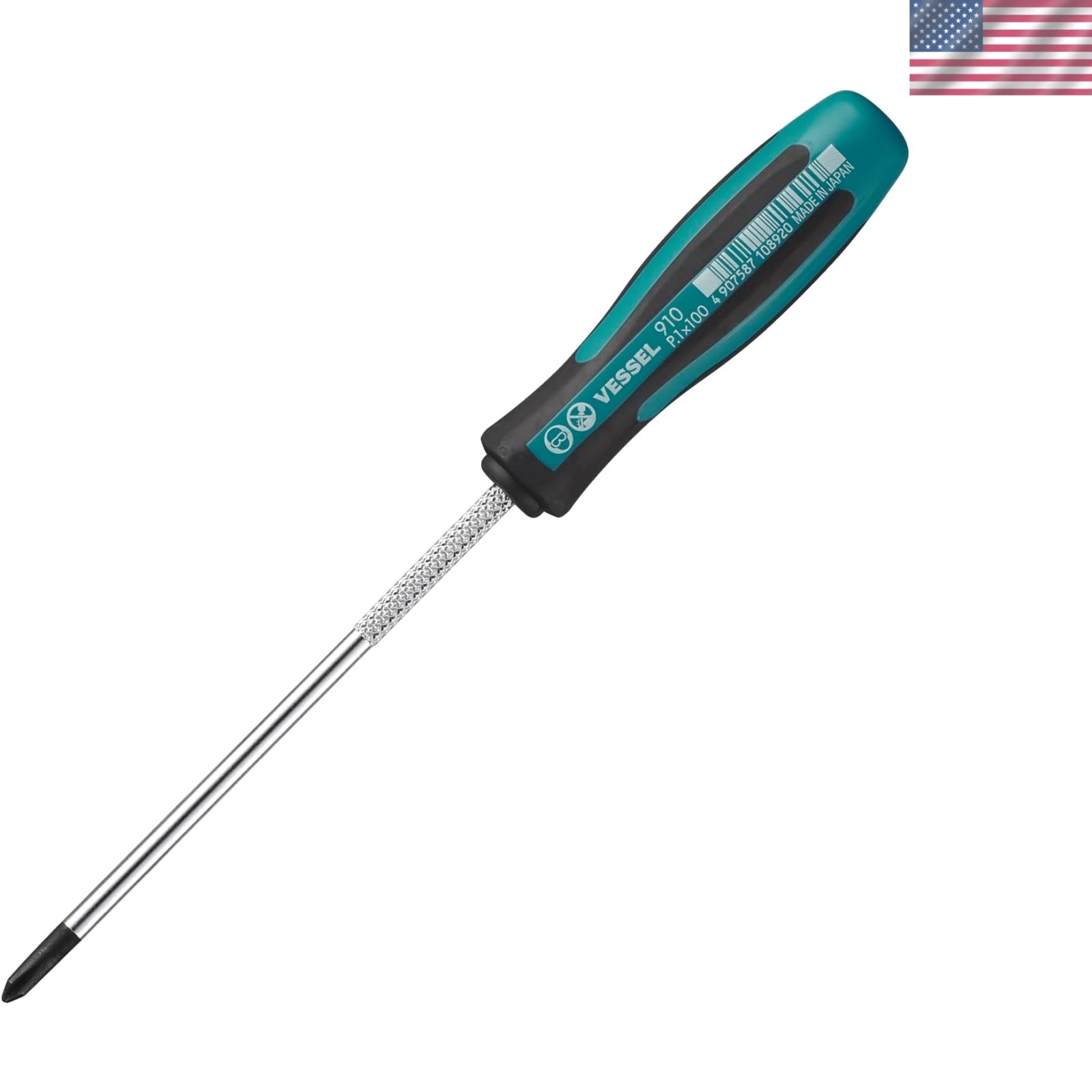 910 Megadora JIS Screwdriver 100mm - Precision Alloy Steel Tool for Maintenance gallery
