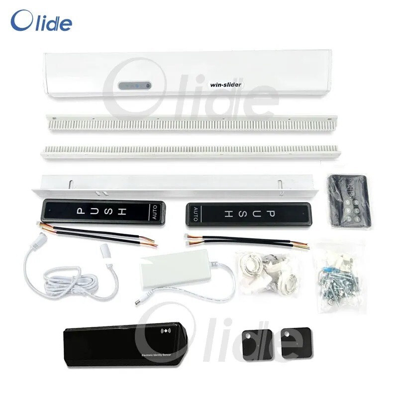 OlideSmart Automatic Residential Sliding Door Opener with Pet Collar Sensor Tag gallery