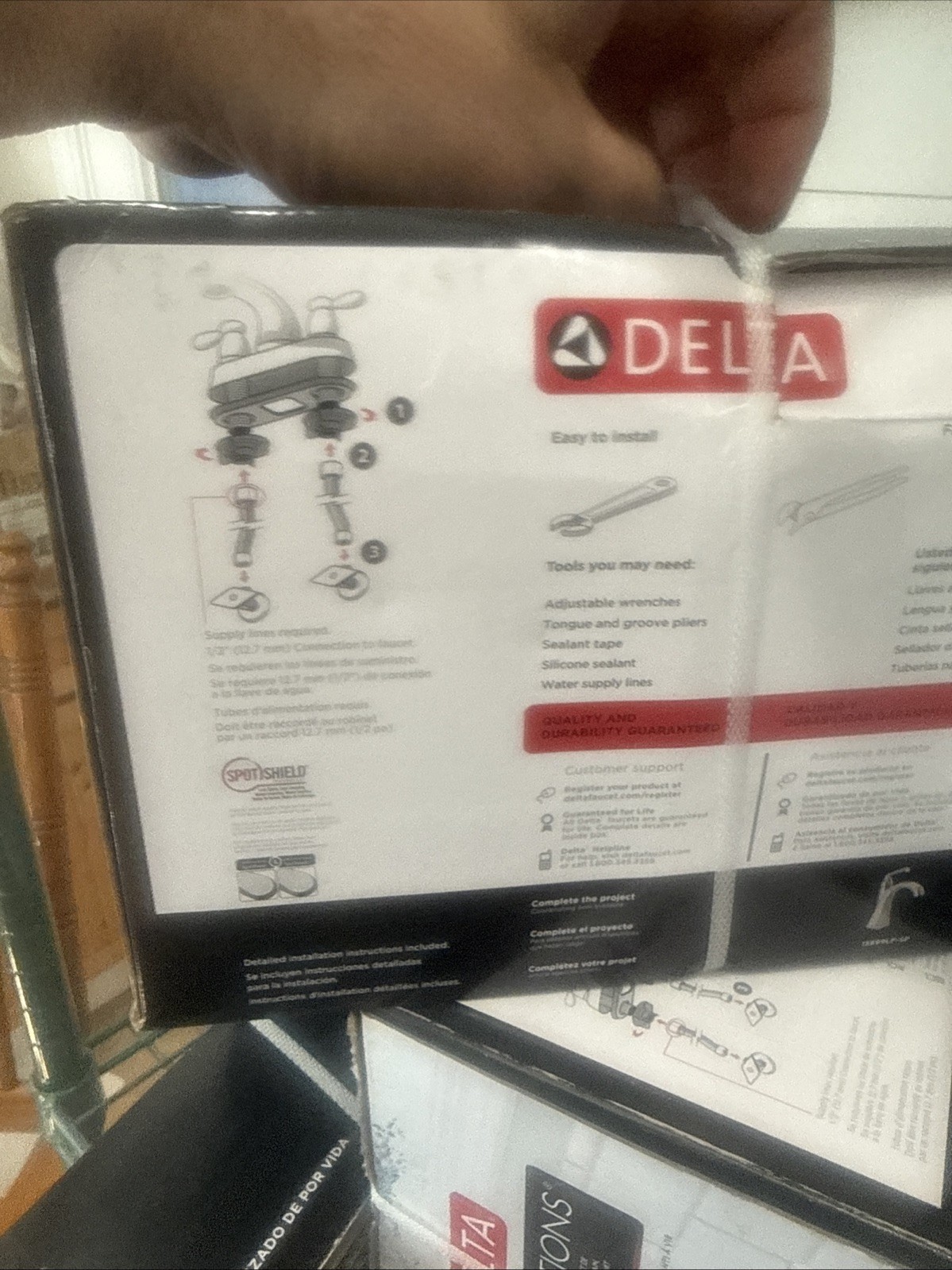Delta Pierce Two-Handle 4" Centerset Bathroom Faucet - Brushed Nickle 25899LF-SP gallery