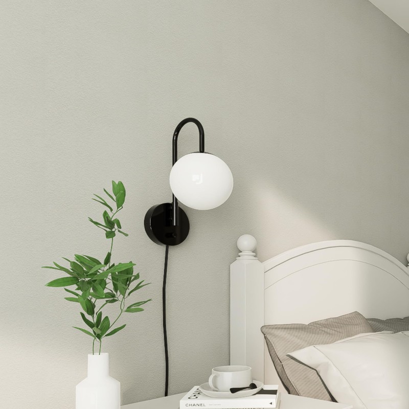 Homechoose Dimmable E12 Wall Sconces Set Of 2Plug In Wall Sconces 6.56Ft Power gallery