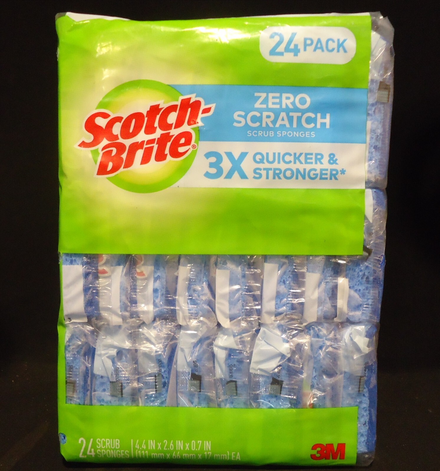 2 Packs 3M Scotch-Brite Zero Scratch Scrub Sponge (24 Pcs/Pack Total 48 Sponges) gallery