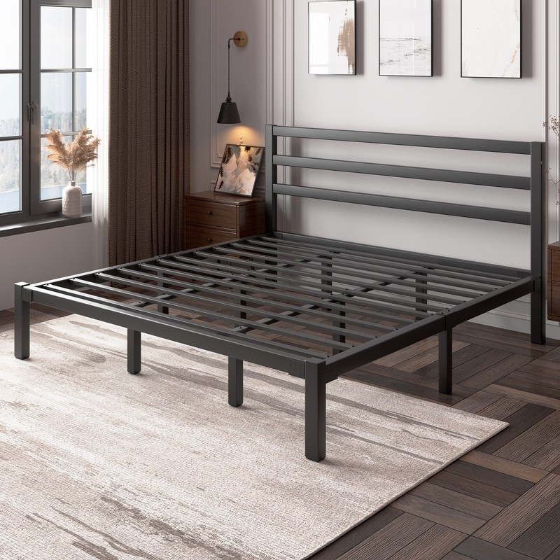 Full/Queen/King Platform Bed with Solid Structure, Massive Storage,Easy Assembly gallery