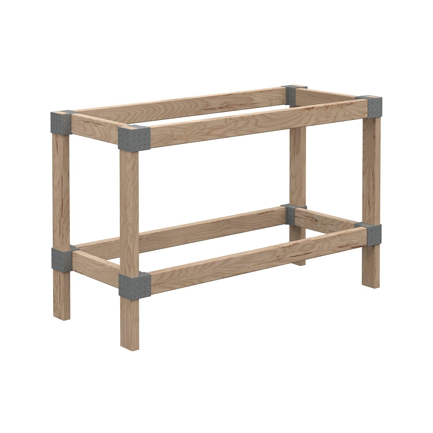 Heavyweight DIY Workbench Hardware Kit, 24 in W x 48 in D, 500 lb Capacity, E... gallery