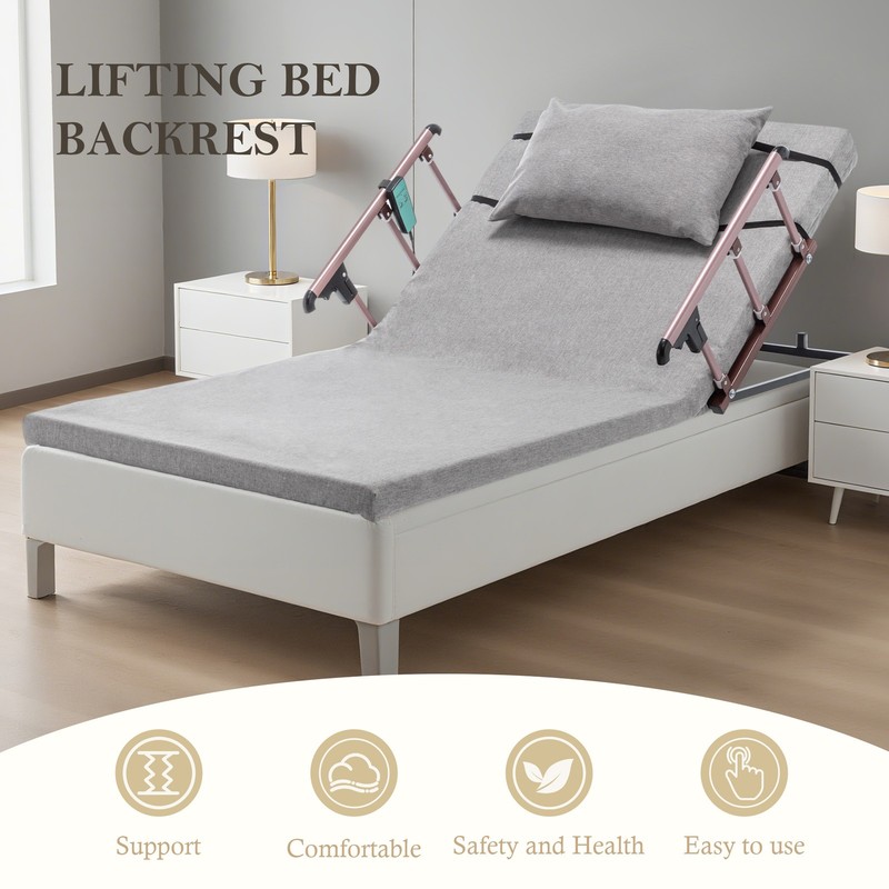 Electric Adjustable Bed Backrest, 300 lbs Weight Capacity, 4-68° Upgraded Liftin gallery