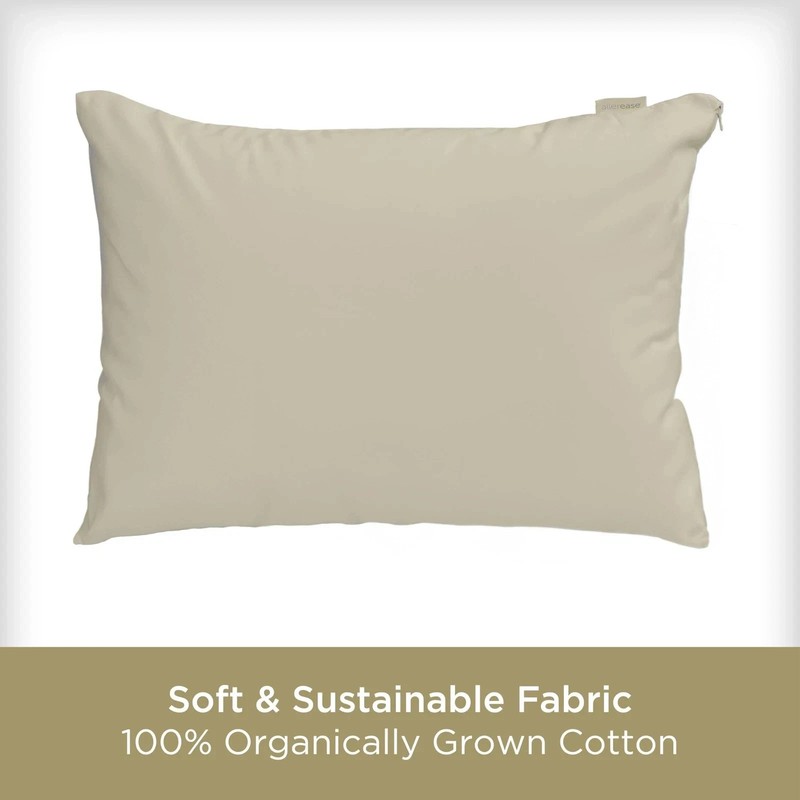 AllerEase Organic Zippered Allergy Pillow Protector Jumbo Size 2-pack - 1812946 gallery