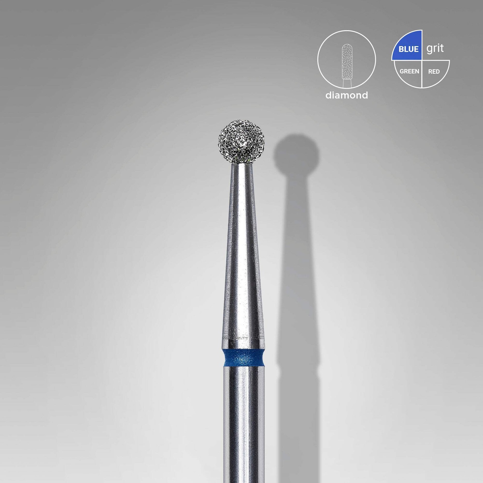 Diamond nail drill bit ball EXPERT head diameter 2,5 mm gallery