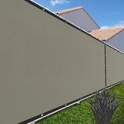4ft Privacy Fence Screen Garden Yard 180GSM Windscreen Mesh Shade Cover Sand gallery