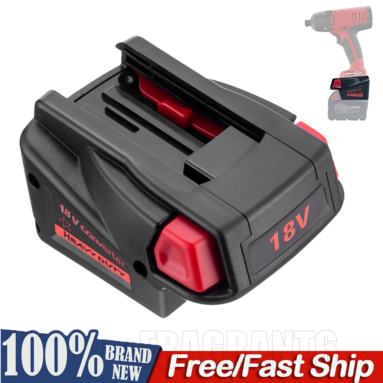 Battery Adapter for Milwaukee 18V Li-ion Battery Convert For Milwaukee 18V NI-CD gallery