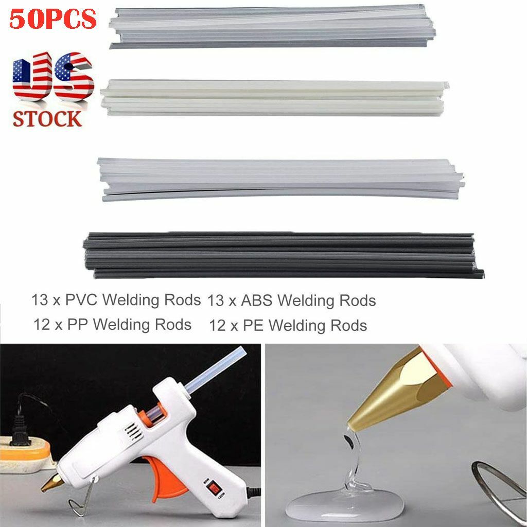 50pcs Plastic Welding Rods ABS/PP/PVC/PE Welding Sticks For Plastic Gun Welder gallery