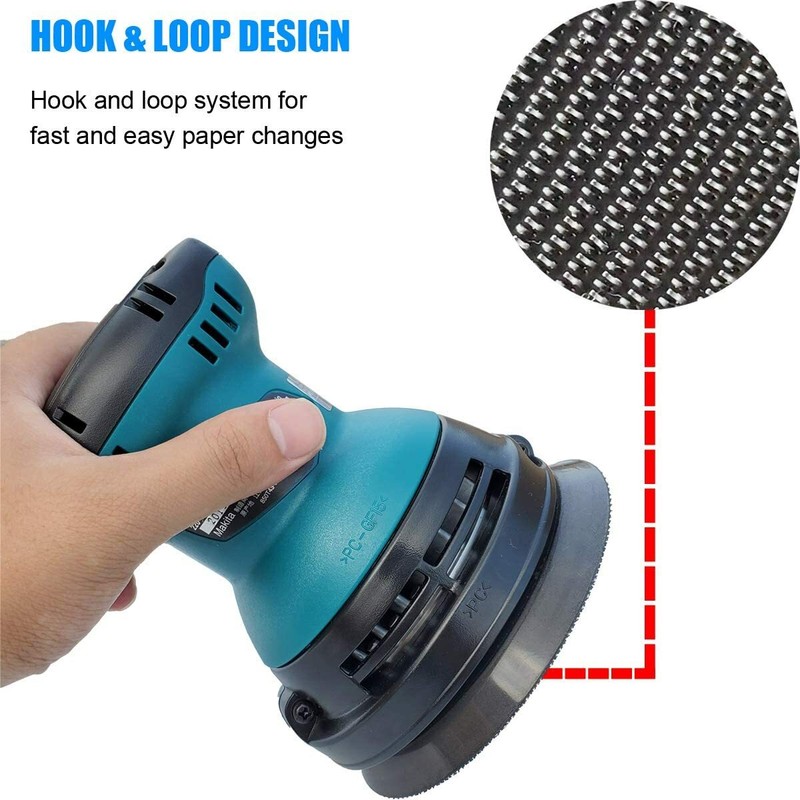 Orbital Sander Replacement Pad Hook Loop for Dewalt/Makita/Porter Cable 5inch US gallery