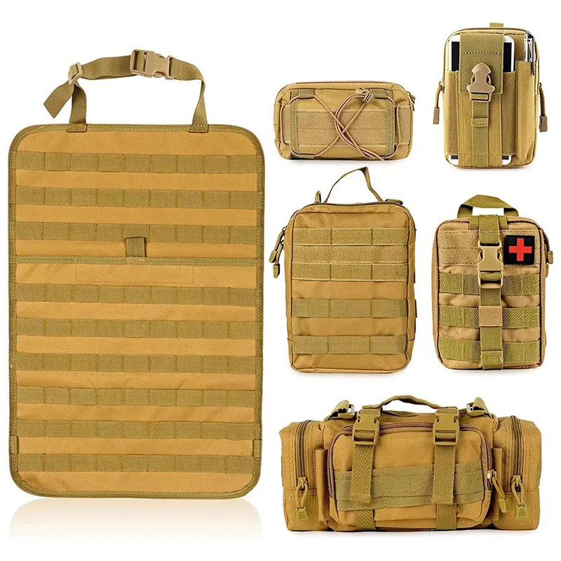 High Quality Multifunction 55*37CM 600D 6PCS In 1 Car Back Seat Tactical Hanging gallery