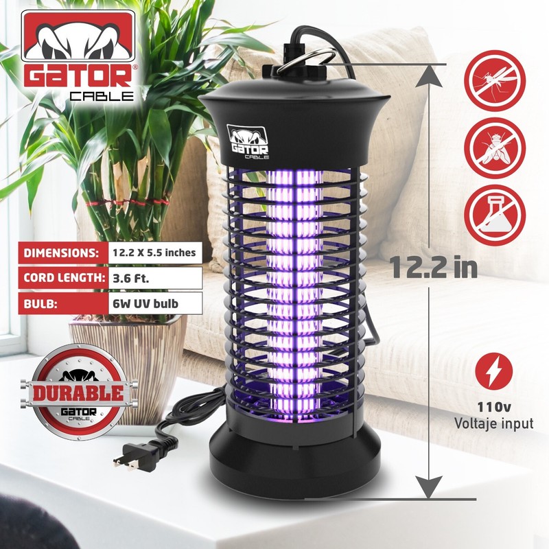 Electric Mosquito Insect Fly Bug Zapper Killer LED Light Trap Pest Control Lamp gallery