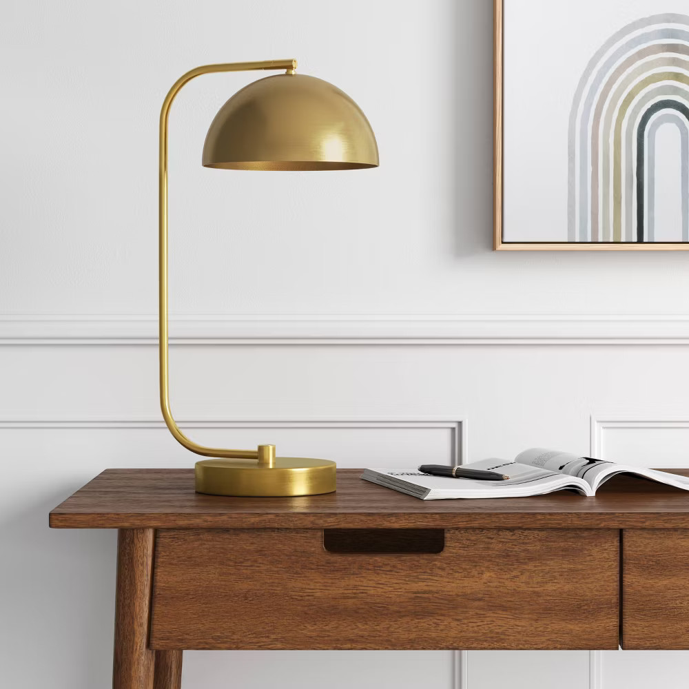 Valencia Dome Table Lamp Brass - Project 62 gallery
