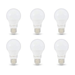 Amazon Basics Non-Dimmable LED Light Bulbs, 6 Count (Pack of 1), Soft White