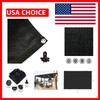 High-Quality Black Shade Fabric 6' x 8' with 90% Sun Block & Aluminum Grommets gallery
