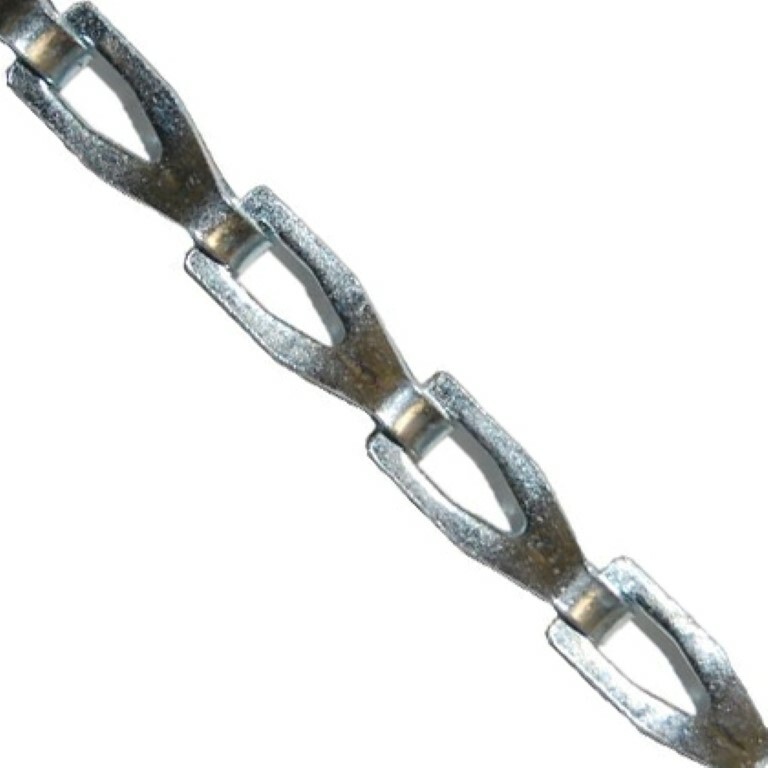 #8 8ft Sash Chain .035 Thick 75LBS Load Limit Zinc Plated Fusible Links Dampers gallery
