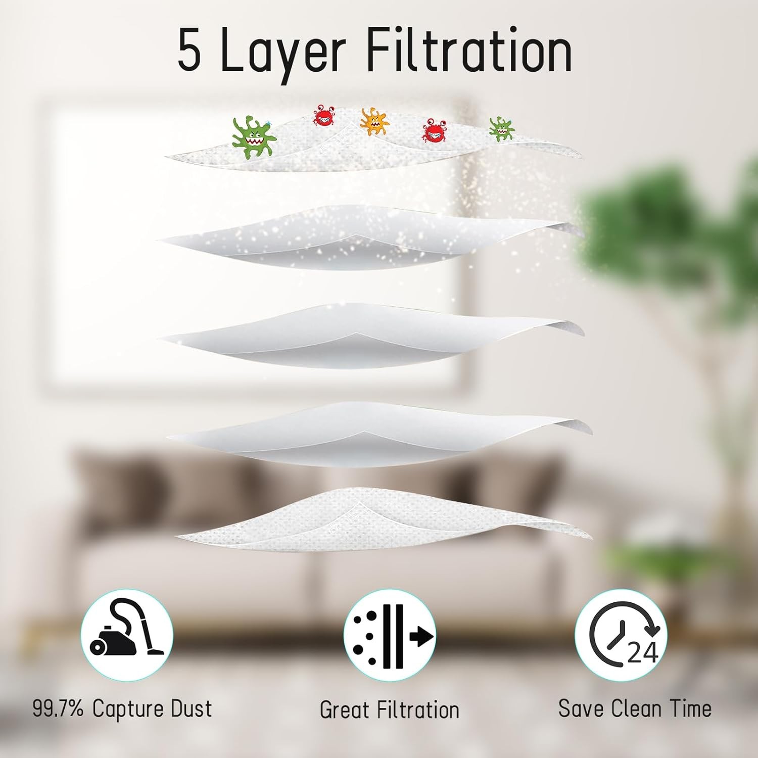204814 Vacuum Bags Compatible with Kirby Micron Magic Plus Filter Bags Fit gallery