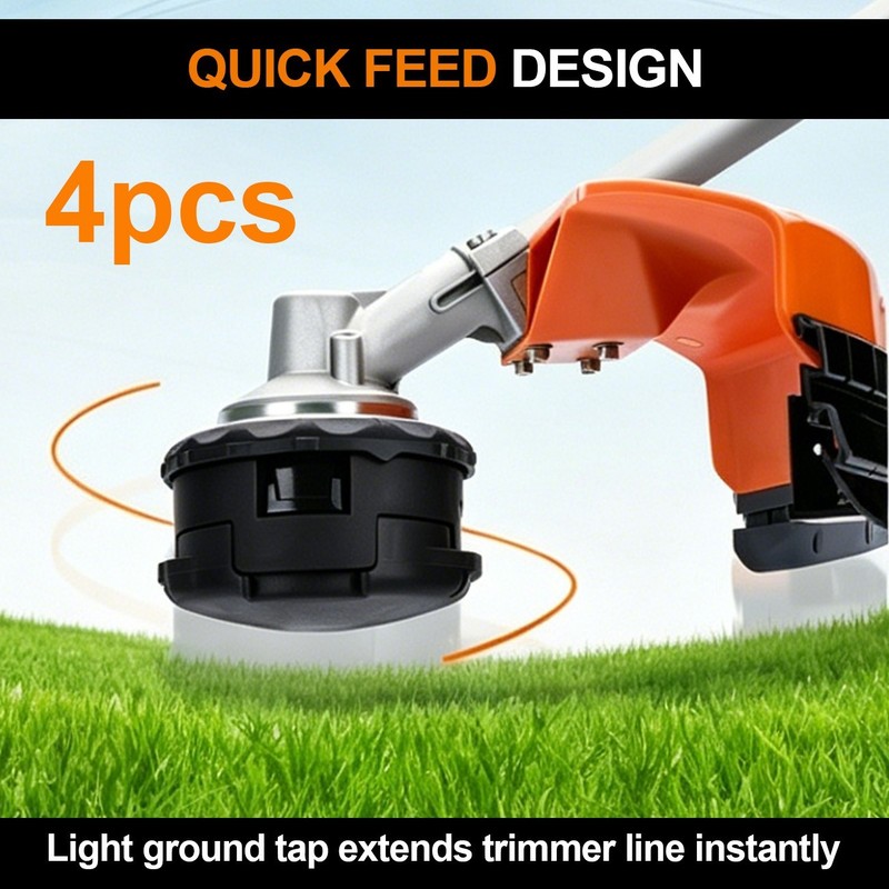 Weed Eater String Trimmer Head 4Pack Fits Echo Speed Feed 400 SRM-225 SRM-230 gallery