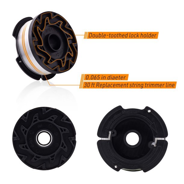 BLACK+DECKER AF100 Replacement String Trimmer Line Spool Weed Eater Edger-6PK gallery