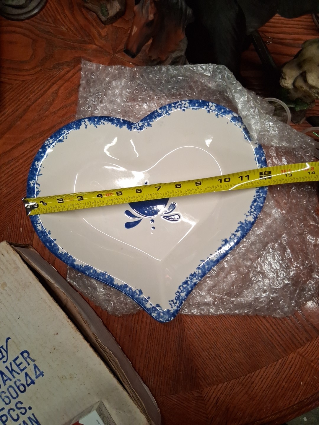 NEW Cookin’ The American Way Stoneware Heart Pie Baker Dish Baking Bakery Vtg gallery