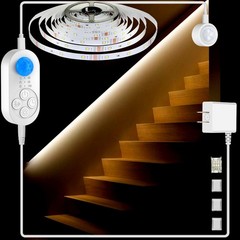 Dual Sensor Stair Light Strip, Double Motion Activated Sensor LED Strip Light…