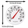 AcuRite Indoor Outdoor Thermometer, 12.5 in Wall Mount with Large Black Numbers gallery
