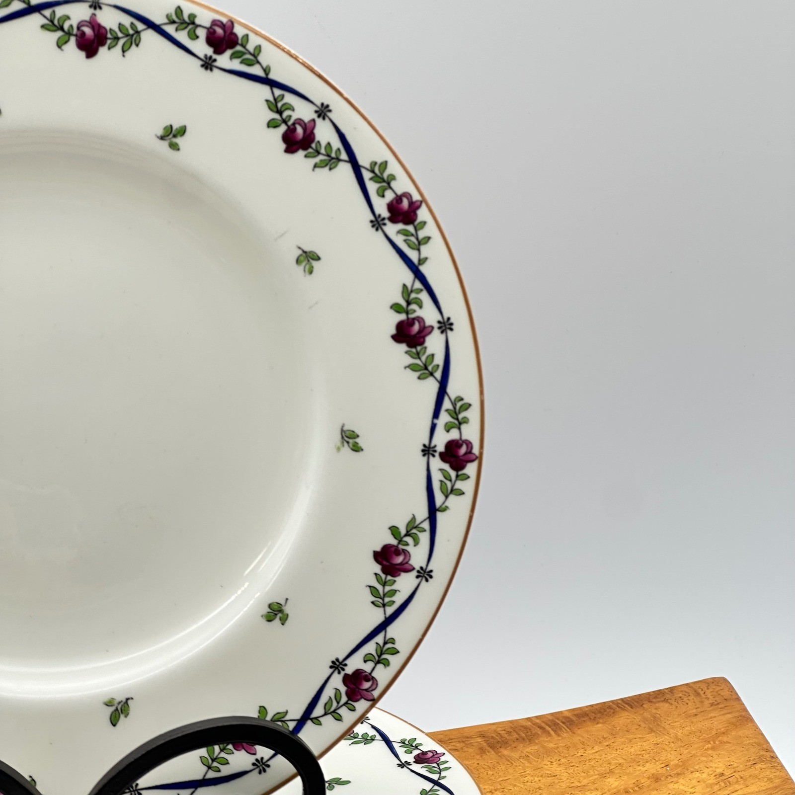 Royal Worcester England The Riga Jones McDuffee Stratton Salad Plates Set of 4 gallery