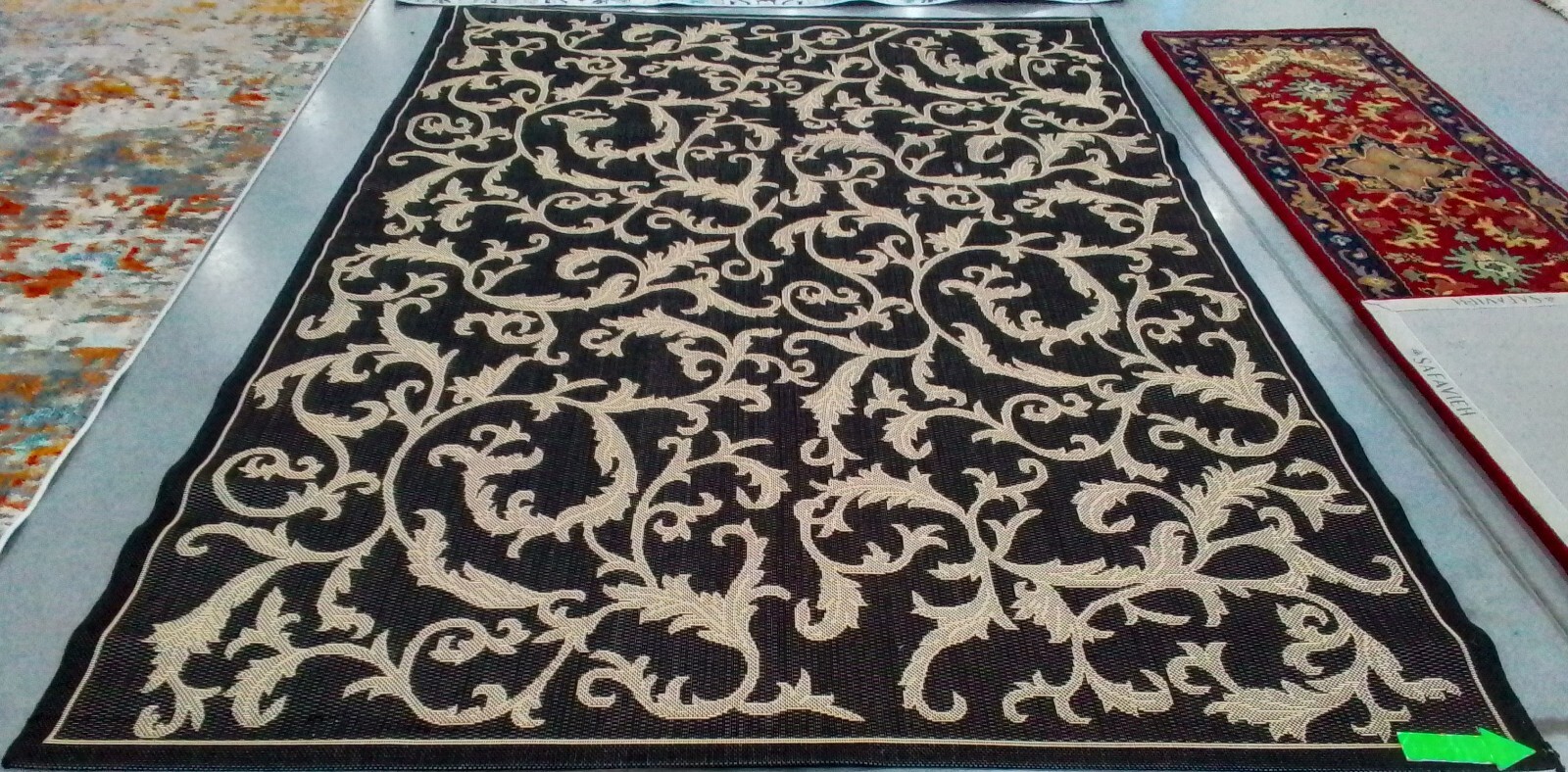 BLACK / SAND 6'-7" x 9'-6" Damaged Rug, Reduced Price 1172768438 CY2653-3908-6 gallery