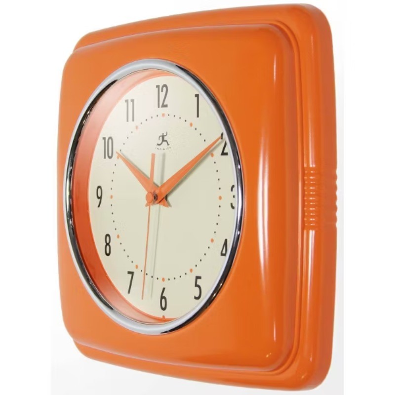 9" Square Retro Wall Clock gallery