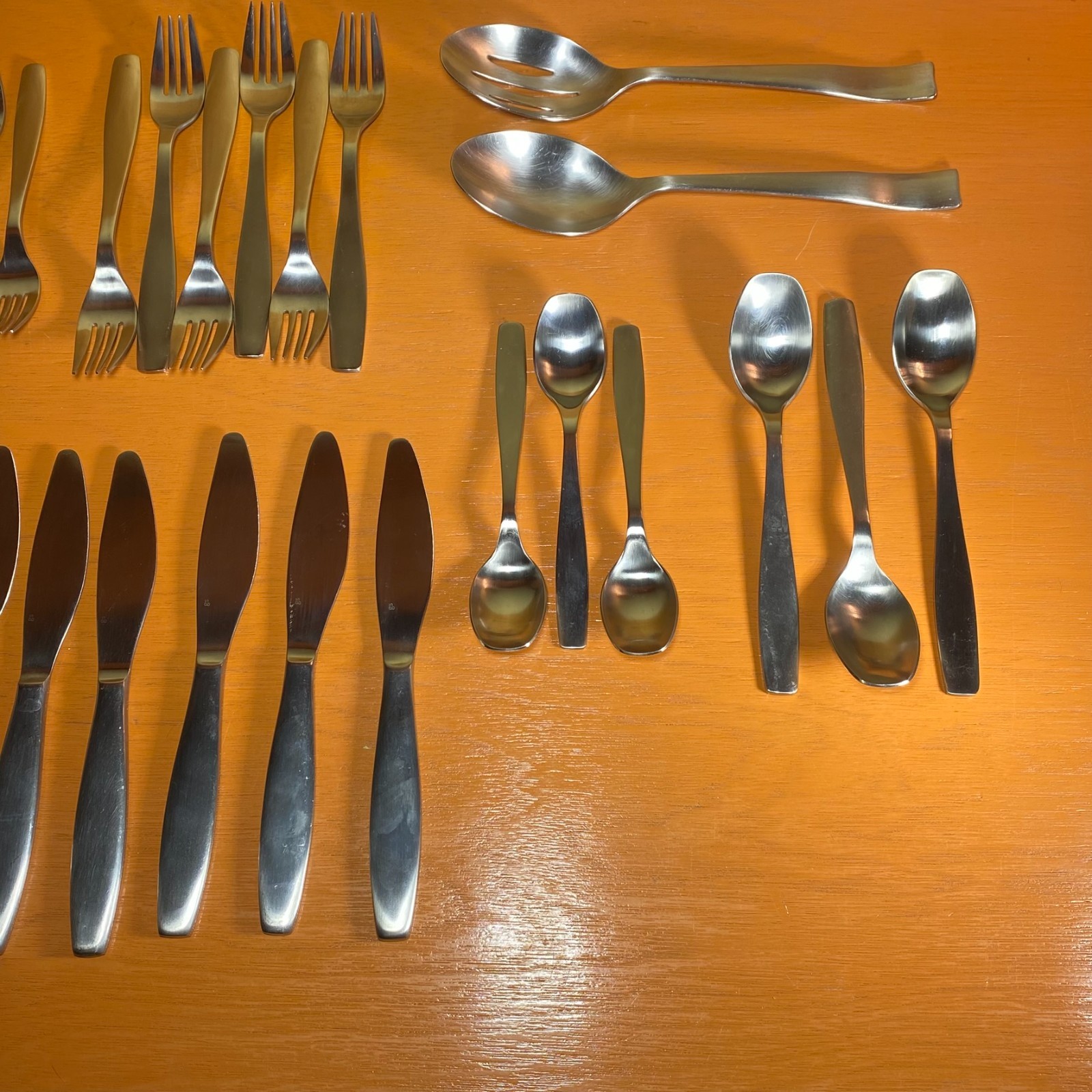 25 pc set Gourmet Settings Park Matte Flatware GS Stainless 18/10 Silverware gallery