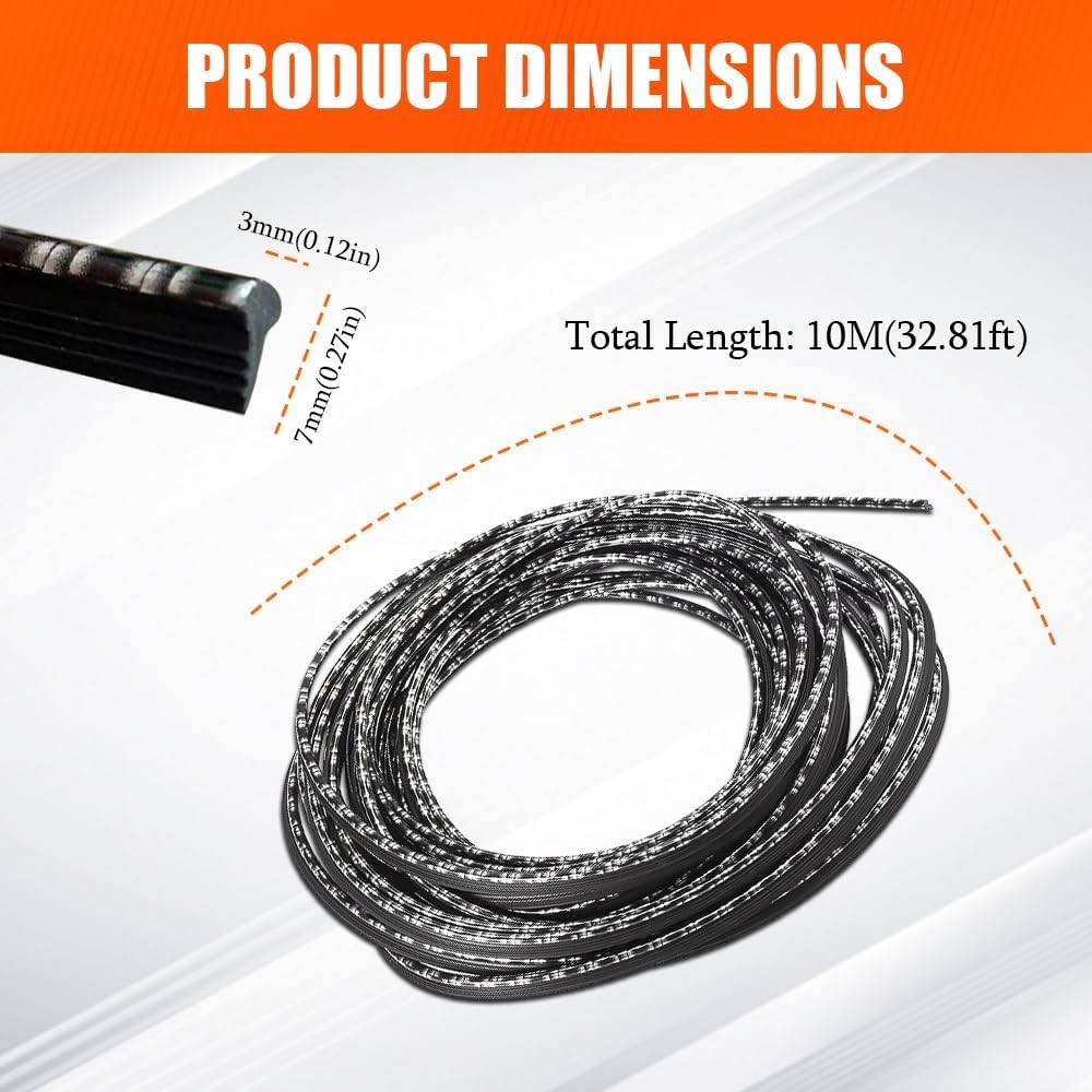 Universal 33ft/10M Carbon Electroplating Interior Trim Str Color: Carbon fiber gallery