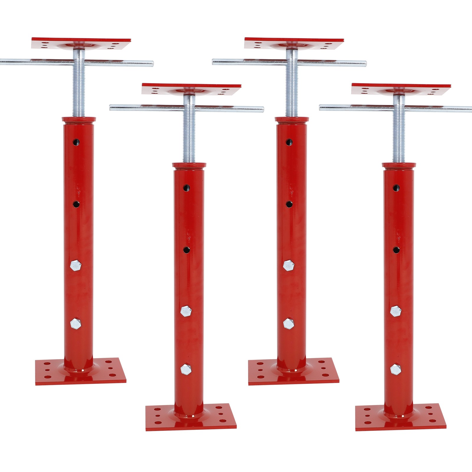 4pcs 19"-36" Height Range Adjustable Floor Jack Post House Floor Leveling Lift gallery