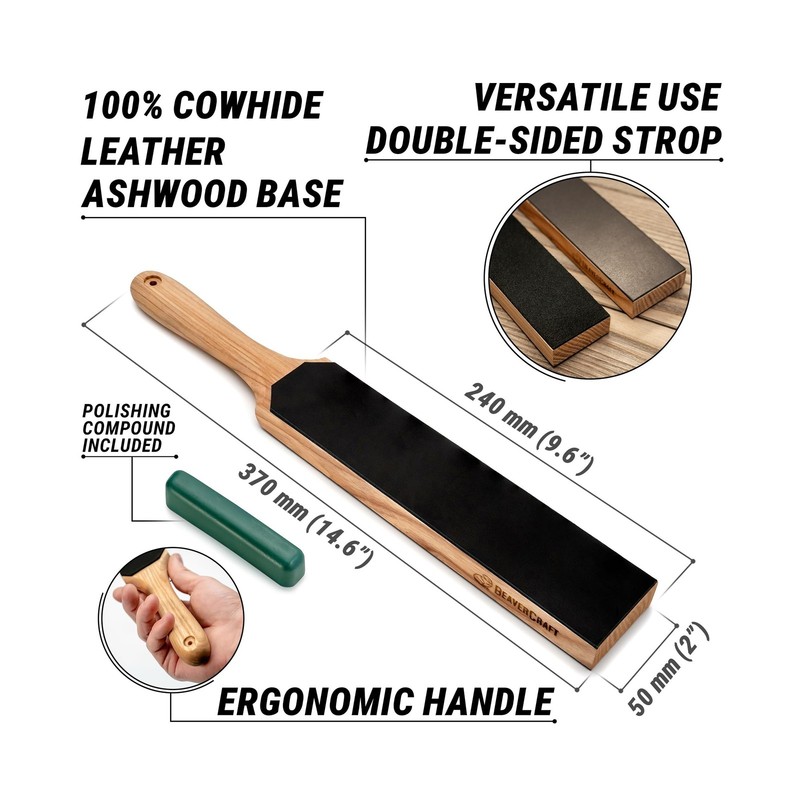 BeaverCraft LS6P1 Stropping Kit P03 Stropping Compound Honing C... FAST USA SHIP gallery