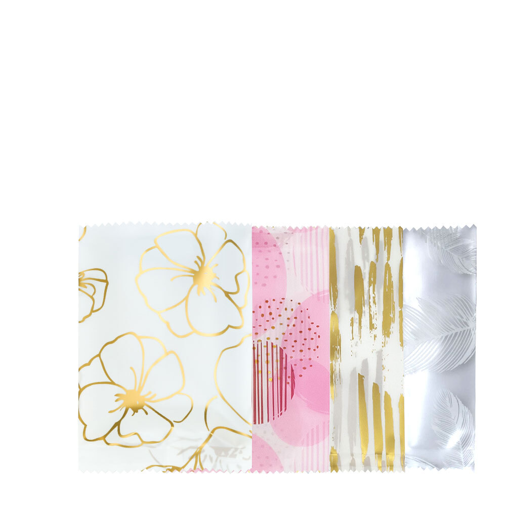 200 Color Print Design Poly Cellophane Bags with Tear Notch for Candy Goodies gallery