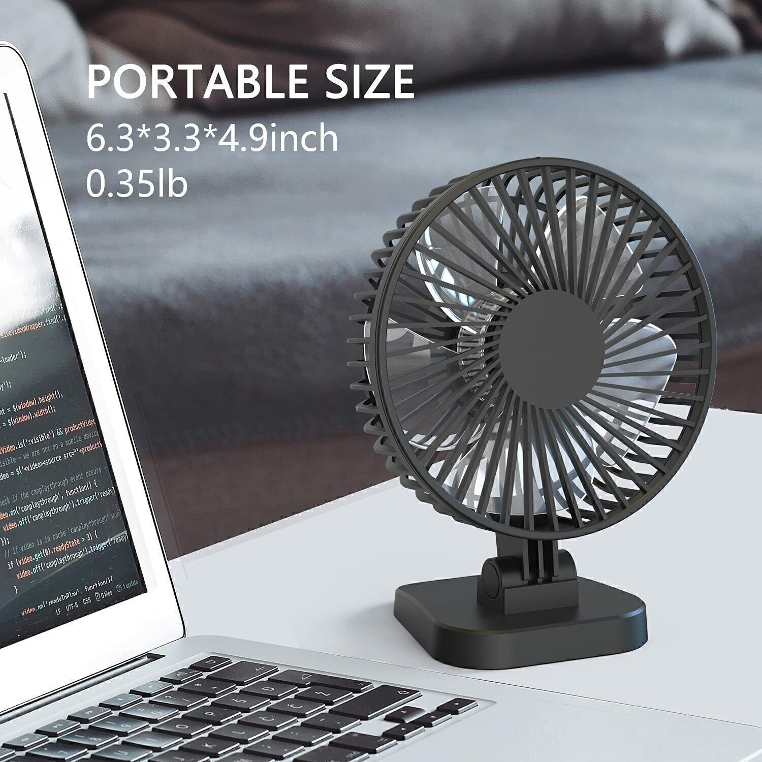 Mini USB Desk Fan Small Quiet Personal Cooler USB Powered Portable Table Fan NEW gallery
