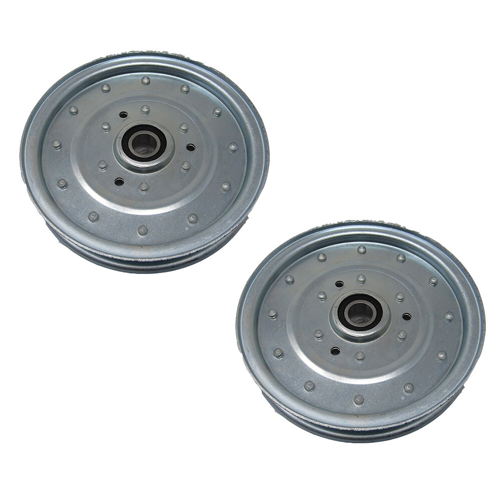 2 Pack Flat Idler Pulley Fits Exmark Lazer Z Fits Toro Master 1-633109 52 60 72" gallery
