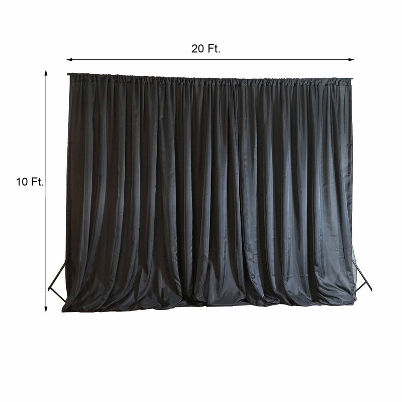 20ft x 10ft Black Professional BACKDROP Photo Background Wedding Decorations gallery