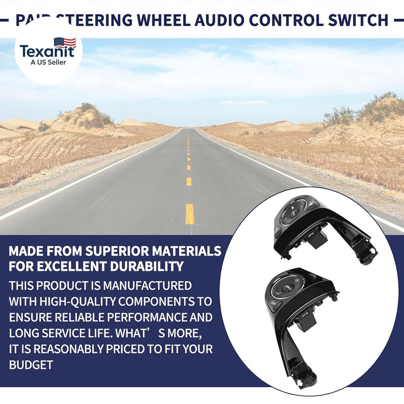 Pair Steering Wheel Audio Control Switch Button Compatible with Honda Civic 2012 gallery