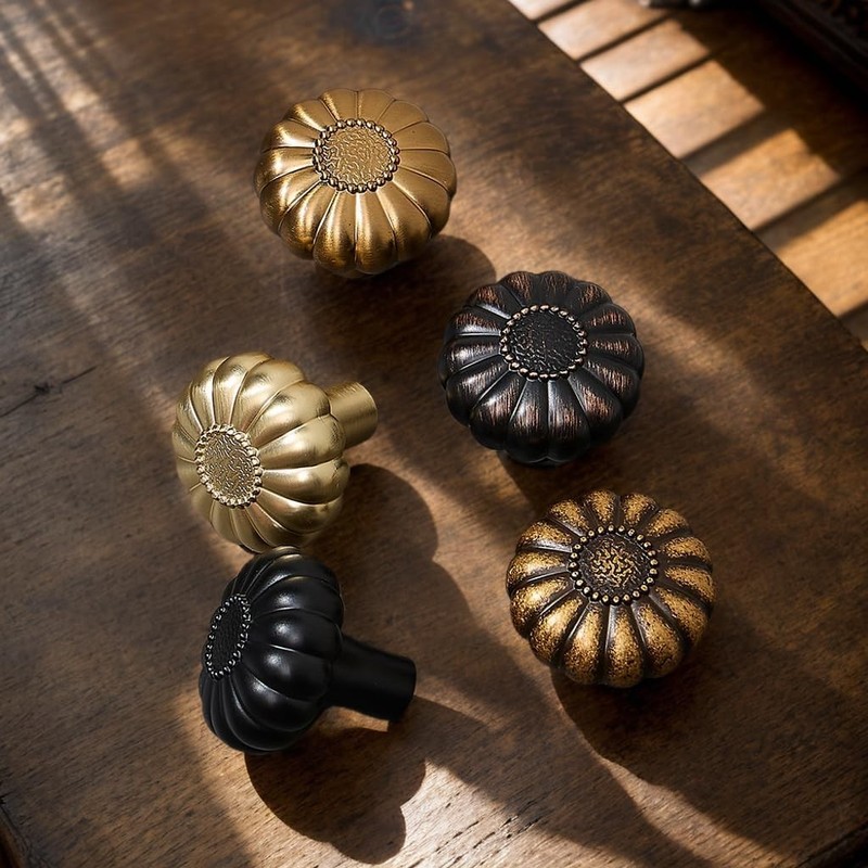 Harpoon 10 Pack Cabinet Knobs Vintage Round Knob Kitchen Bar Cabinet Hardware gallery