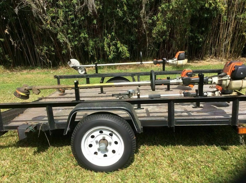 For Extended Trimmer Edger Trimmer Single Racks Holder Carrier Mount On Trailer gallery