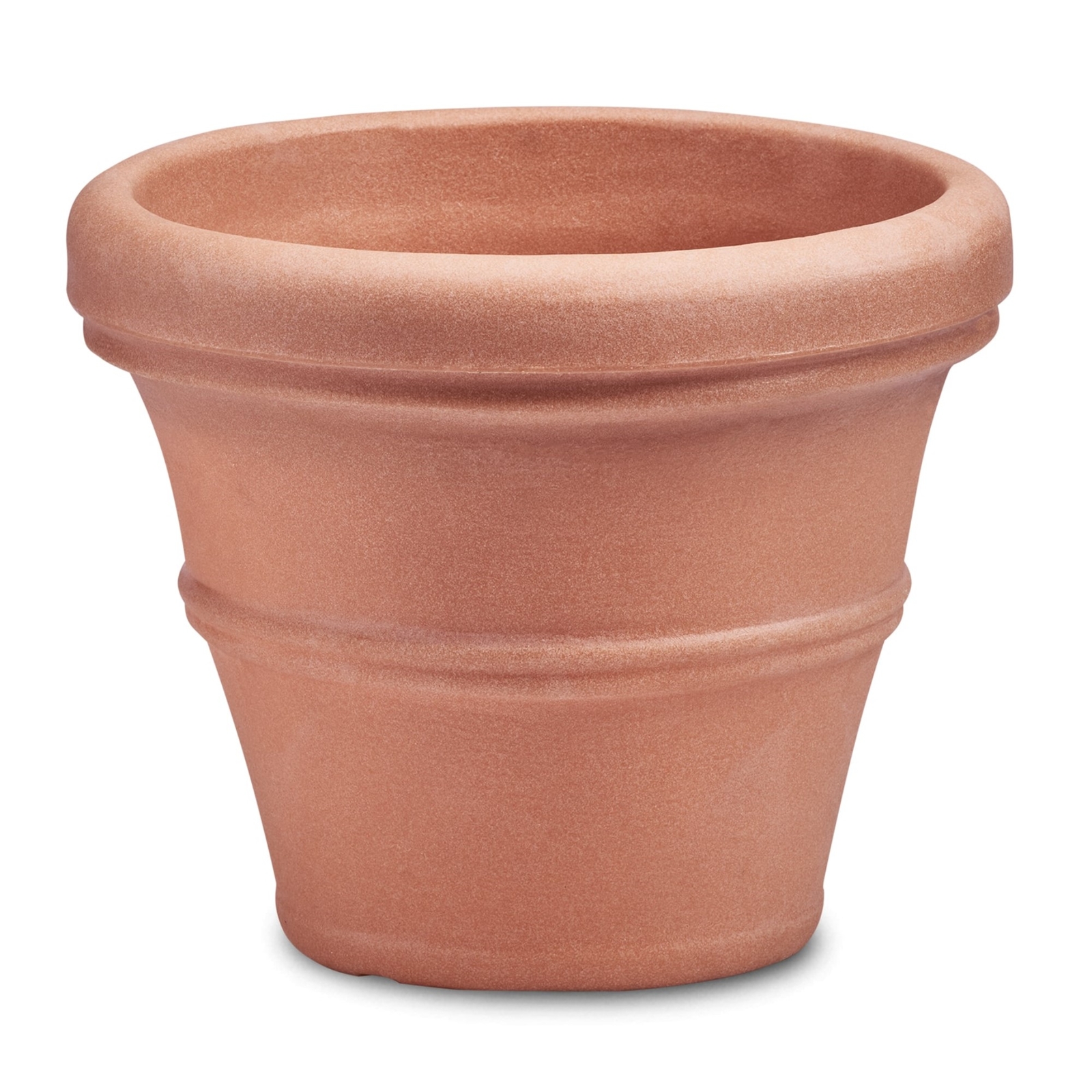 Crescent Garden Classic Rolled-Rim Brunello Planter, Weathered Terracotta, 27in gallery