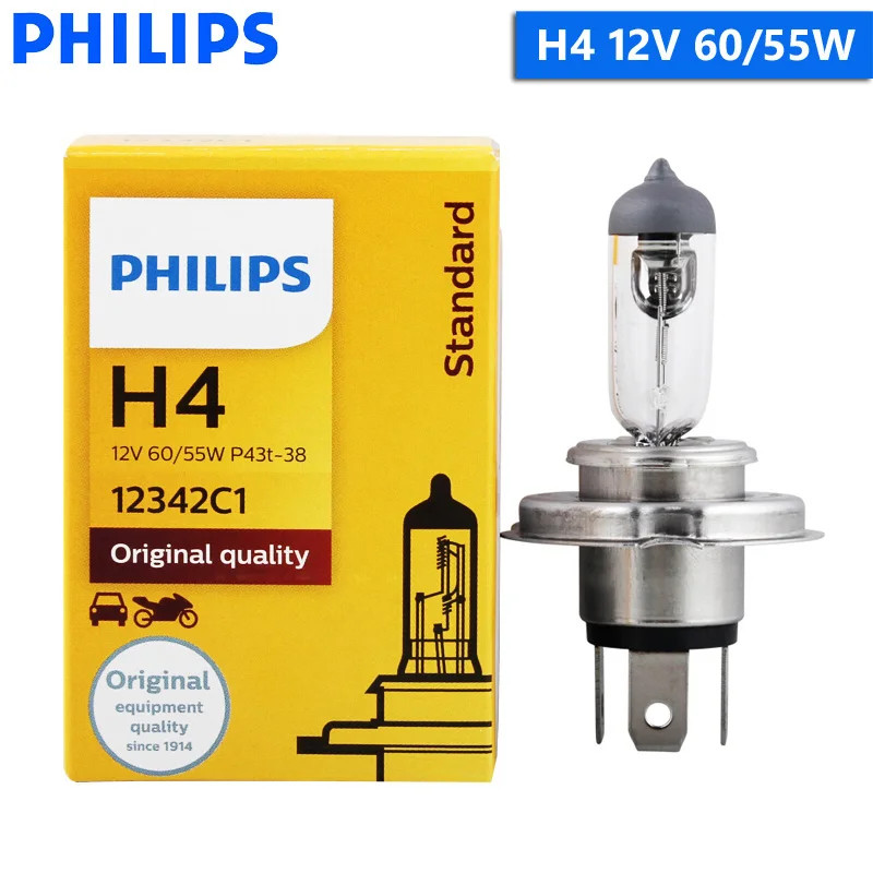 Philips H4 H7 H11 Vision Original Car Head Light H1 H3 H8 H9 9005 9006 HB3 HB4 gallery