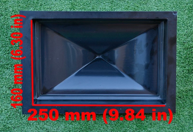 Concrete Mold Pier Caps Fence Capping 9,84x6.30 in (250x160mm) P20 gallery