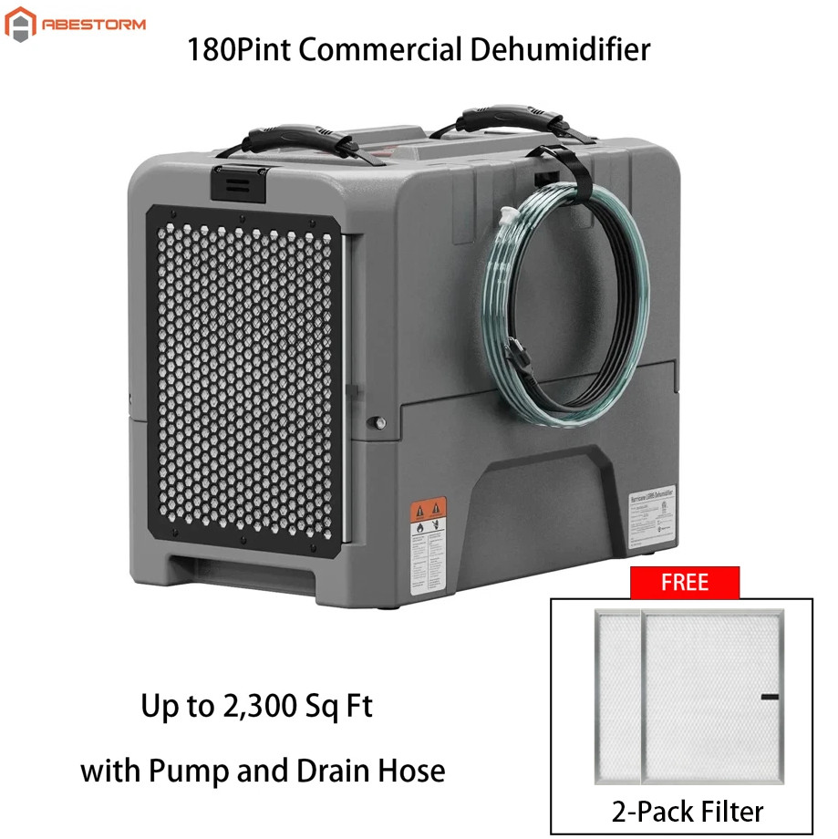 Abestorm Hurricane LGR 85 180PPD Commercial Dehumidifier w/Pump, 5-year Warranty gallery